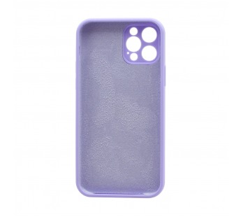 Чехол Silicone Case NEW без лого для Apple iPhone 12pro/6.1 (защита камеры) (047) сиреневый#1975349