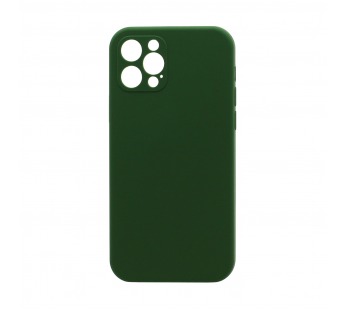 Чехол Silicone Case NEW без лого для Apple iPhone 12pro/6.1 (защита камеры) (061) зеленый#1997679