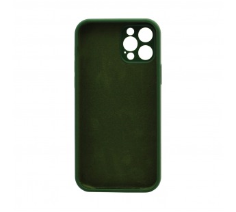 Чехол Silicone Case NEW без лого для Apple iPhone 12pro/6.1 (защита камеры) (061) зеленый#1997680