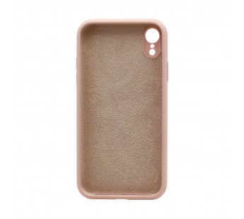 Чехол Silicone Case NEW без лого для Apple iPhone XR (защита камеры) (019) розовый#1975217