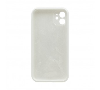 Чехол-накладка Silicone Case NEW с лого для Apple iPhone 11/6.1 (защита камеры) (009) белый#1986677