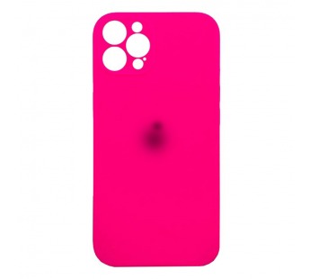 Чехол Silicone Case NEW с лого для Apple iPhone 12pro/6.1 (защита камеры) (062) розовый#1896531