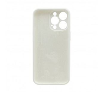 Чехол Silicone Case NEW с лого для Apple iPhone 13pro/6.1 (защита камеры) (009) белый#1986679