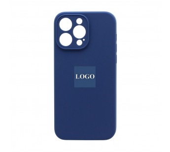 Чехол-накладка Silicone Case NEW с лого для Apple iPhone 14 Pro Max/6.7 (защита камеры) (020) синий#1986728