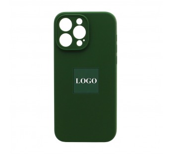 Чехол-накладка Silicone Case NEW с лого для Apple iPhone 14 Pro Max/6.7 (защита камеры) (061) зеленый#1975698