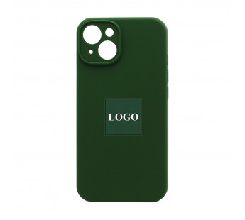Чехол-накладка Silicone Case NEW с лого для Apple iPhone 14/6.1 (защита камеры) (061) зеленый#1939594