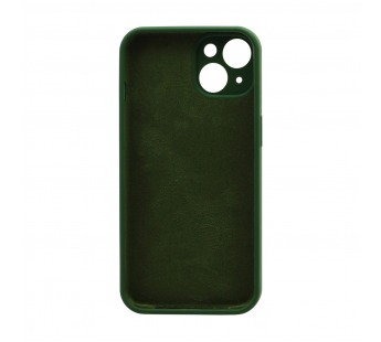 Чехол-накладка Silicone Case NEW с лого для Apple iPhone 14/6.1 (защита камеры) (061) зеленый#1939595