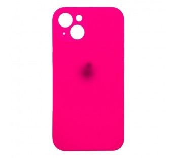 Чехол Silicone Case NEW с лого для Apple iPhone 14/6.1 (защита камеры) (062) розовый#1896529