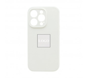 Чехол-накладка Silicone Case NEW с лого для Apple iPhone 14pro/6.1 (защита камеры) (009) белый#1939596
