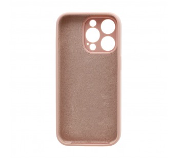 Чехол Silicone Case NEW с лого для Apple iPhone 14pro/6.1 (защита камеры) (019) розовый#1939601