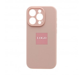 Чехол Silicone Case NEW с лого для Apple iPhone 14pro/6.1 (защита камеры) (019) розовый#1939600