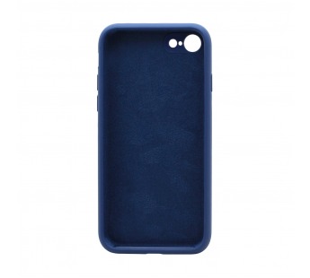 Чехол-накладка Silicone Case NEW с лого для Apple iPhone 7/8/SE 2020 (защита камеры) (020) синий#1939617