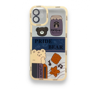 Чехол iPhone 11 (Full Camera/Медведь Pride Bear) Силикон Прозрачный 1.5mm#1872090