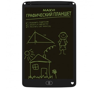 LCD планшет для заметок и рисования MAXVI MGT-02 10,5" черный#1887396