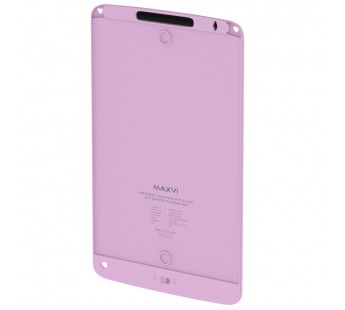 LCD планшет для заметок и рисования Maxvi MGT-02C 10,5" розовый#1887391