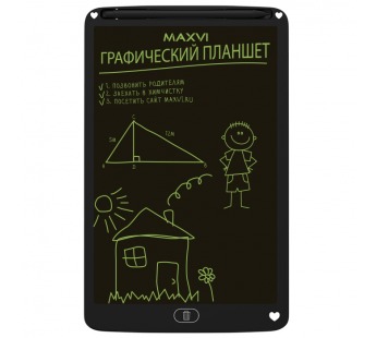 LCD планшет для заметок и рисования MAXVI MGT-03 12" черный#1887380