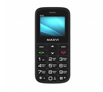 Мобильный телефон Maxvi B100 Black (1,77"/600mAh)#1872746