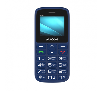 Мобильный телефон Maxvi B100 Blue (1,77"/600mAh)#1872751