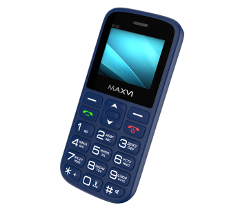 Мобильный телефон Maxvi B100 Blue (1,77"/600mAh)#1872753