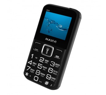 Мобильный телефон Maxvi B200 Black (2sim/2"/0,3МП/1400mAh)#1872610