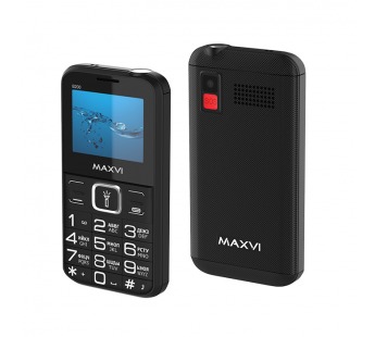 Мобильный телефон Maxvi B200 Black (2sim/2"/0,3МП/1400mAh)#1872611