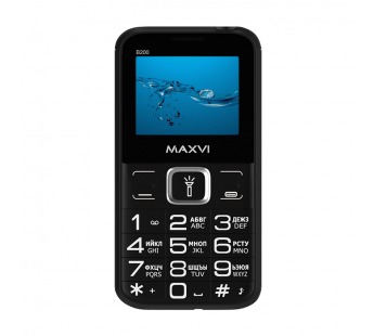 Мобильный телефон Maxvi B200 Black (2sim/2"/0,3МП/1400mAh)#1872608