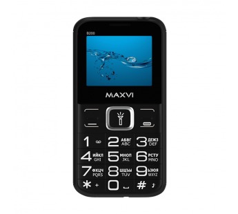 Мобильный телефон MAXVI B200 Black (2sim/2"/0,3МП/1400mAh)#1872608