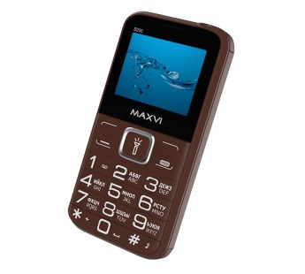 Мобильный телефон Maxvi B200 Brown (2sim/2"/0,3МП/1400mAh)#1872630