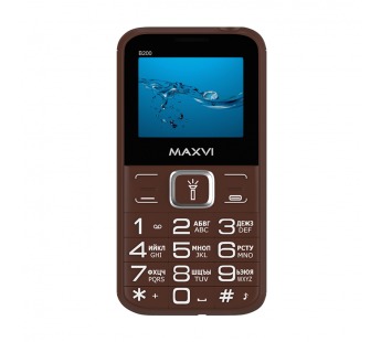 Мобильный телефон Maxvi B200 Brown (2sim/2"/0,3МП/1400mAh)#1872622