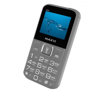 Мобильный телефон Maxvi B200 Grey (2sim/2"/0,3МП/1400mAh)#1872635