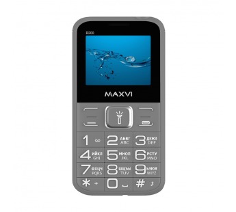 Мобильный телефон Maxvi B200 Grey (2sim/2"/0,3МП/1400mAh)#1872623