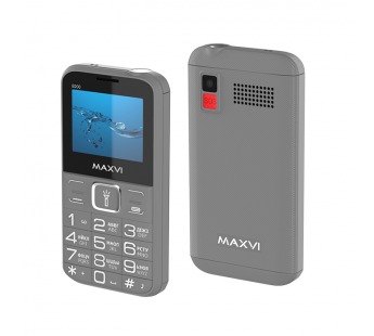Мобильный телефон Maxvi B200 Grey (2sim/2"/0,3МП/1400mAh)#1872634