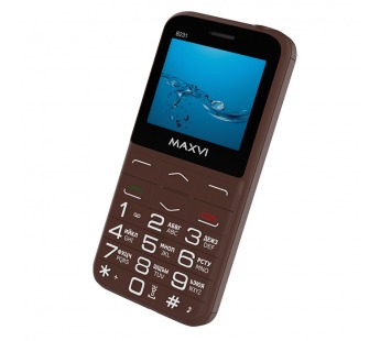 Мобильный телефон Maxvi B231 Brown (2,31"/1,3МП/1400mAh)#1872667