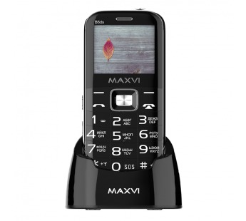 Мобильный телефон MAXVI B6 ds с док станцией Black (2,2"/0,3МП/1400mAh)#1872720