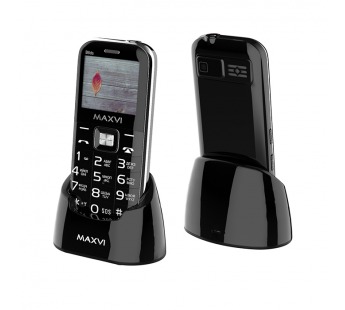 Мобильный телефон MAXVI B6 ds с док станцией Black (2,2"/0,3МП/1400mAh)#1872722