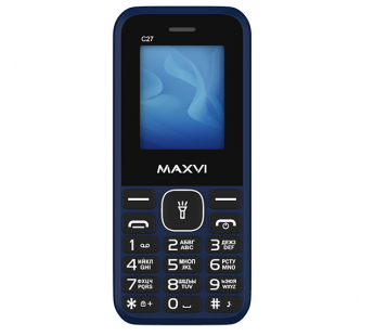 Мобильный телефон Maxvi C27 Blue (1,77"/0,3МП/600mAh)#1872579