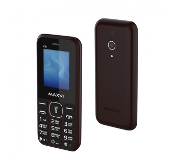 Мобильный телефон Maxvi C27 Brown (1,77"/0,3МП/600mAh)#1872310