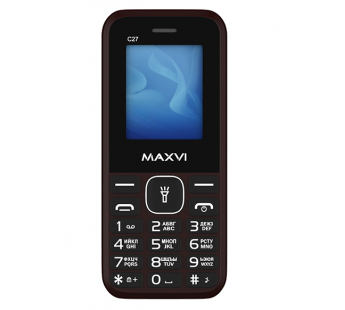 Мобильный телефон Maxvi C27 Brown (1,77"/0,3МП/600mAh)#1872587