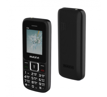 Мобильный телефон Maxvi C3n Black (1,77"/800mAh)#1872315