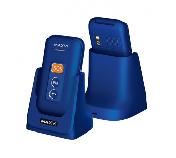 Мобильный телефон Maxvi E5 Blue раскладушка (2,4"/1,3МП/1500mAh)#1872497