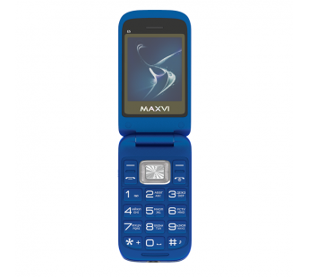 Мобильный телефон Maxvi E5 Blue раскладушка (2,4"/1,3МП/1500mAh)#1872498