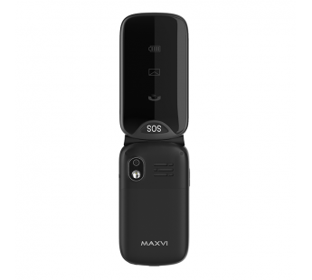 Мобильный телефон Maxvi E6 Black раскладушка (2,4"/1,3МП/1200mAh)#1872518