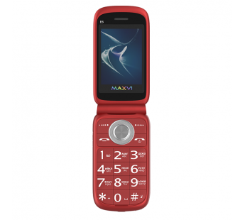 Мобильный телефон Maxvi E6 Red раскладушка (2,4"/1,3МП/1200mAh)#1872532