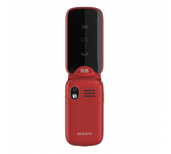 Мобильный телефон Maxvi E6 Red раскладушка (2,4"/1,3МП/1200mAh)#1872534