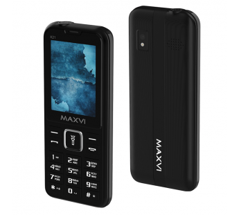Мобильный телефон Maxvi K21 Black (2,4"/0,5МП/1400mAh)#1872431