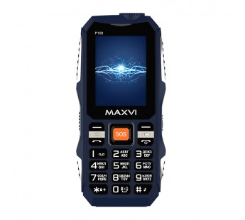 Мобильный телефон MAXVI P100 Blue (2,4"/0,5МП/5500mAh)#1872457