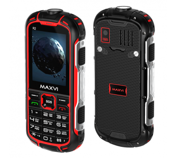 Мобильный телефон MAXVI R2 Red (2,4"/0,3МП/3500mAh/IP68)#1872346