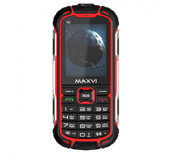 Мобильный телефон MAXVI R2 Red (2,4"/0,3МП/3500mAh/IP68)#1872347