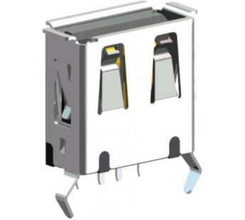 Гнездо на плату USB-A-1JS#2068498