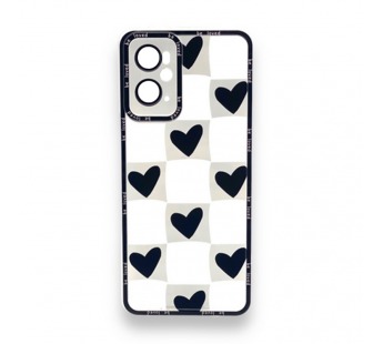 Чехол Realme 9i (2022)/Oppo A36 (2022) (Full Camera/Сердце Черный) Силикон Прозрачный 1.5mm#2100044